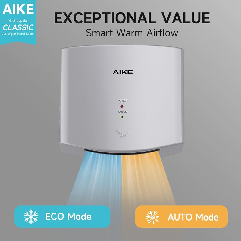 AIKE مجفف يدوي مدمج هوائي 110 فولت 1400 واط فضي (مع قابس 2 دبوس) نموذج AK2630S - Image 4